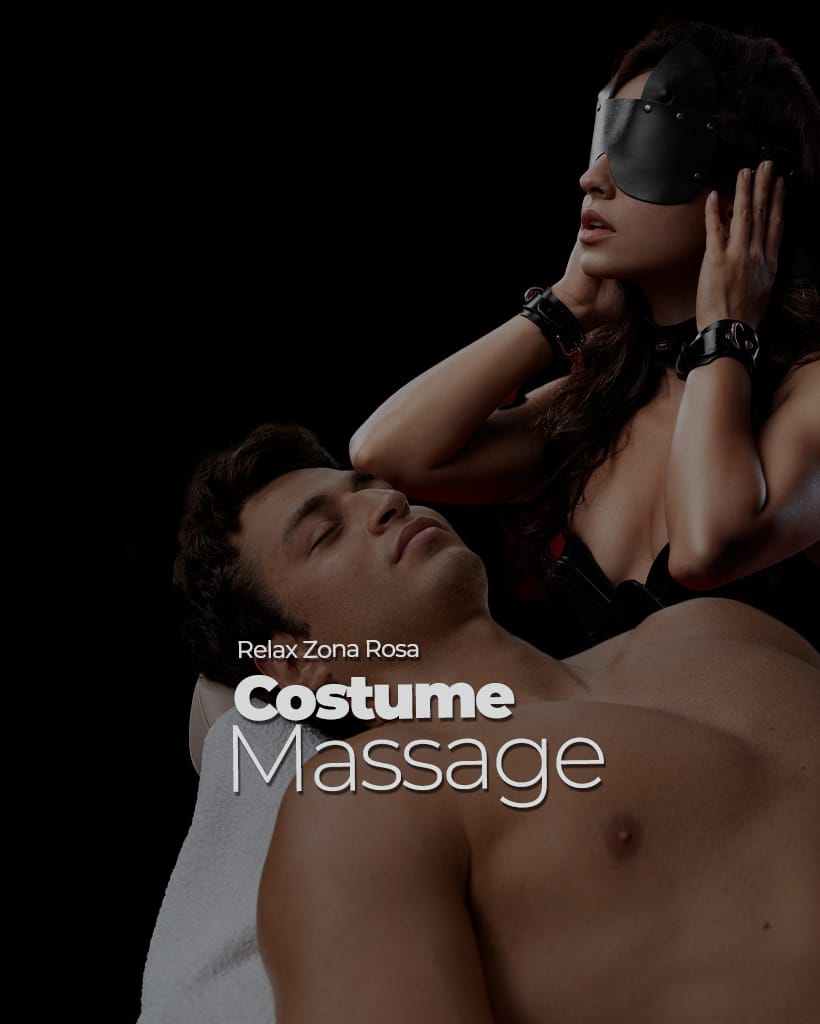 masaje con disfraz